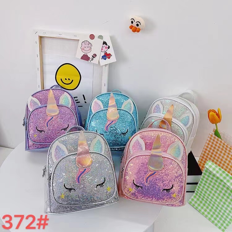 Children's bag fashion cute kindergarten 1-5 years old baby backpack girl Princess out mini backpack 372