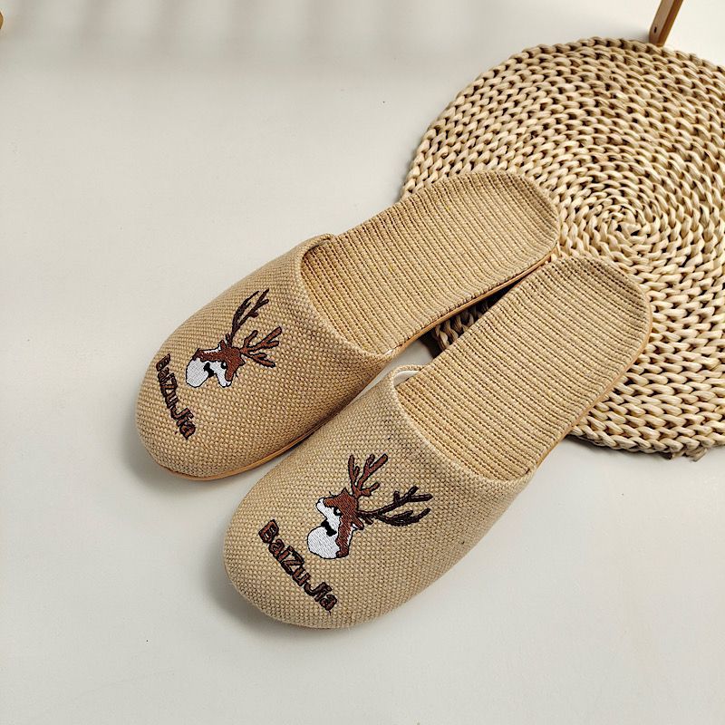 Linen Woven Eco-Friendly Slippers 12 Item Picture