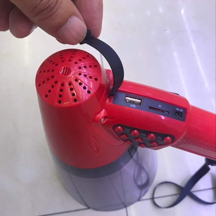 Transparent red loudspeaker details Picture