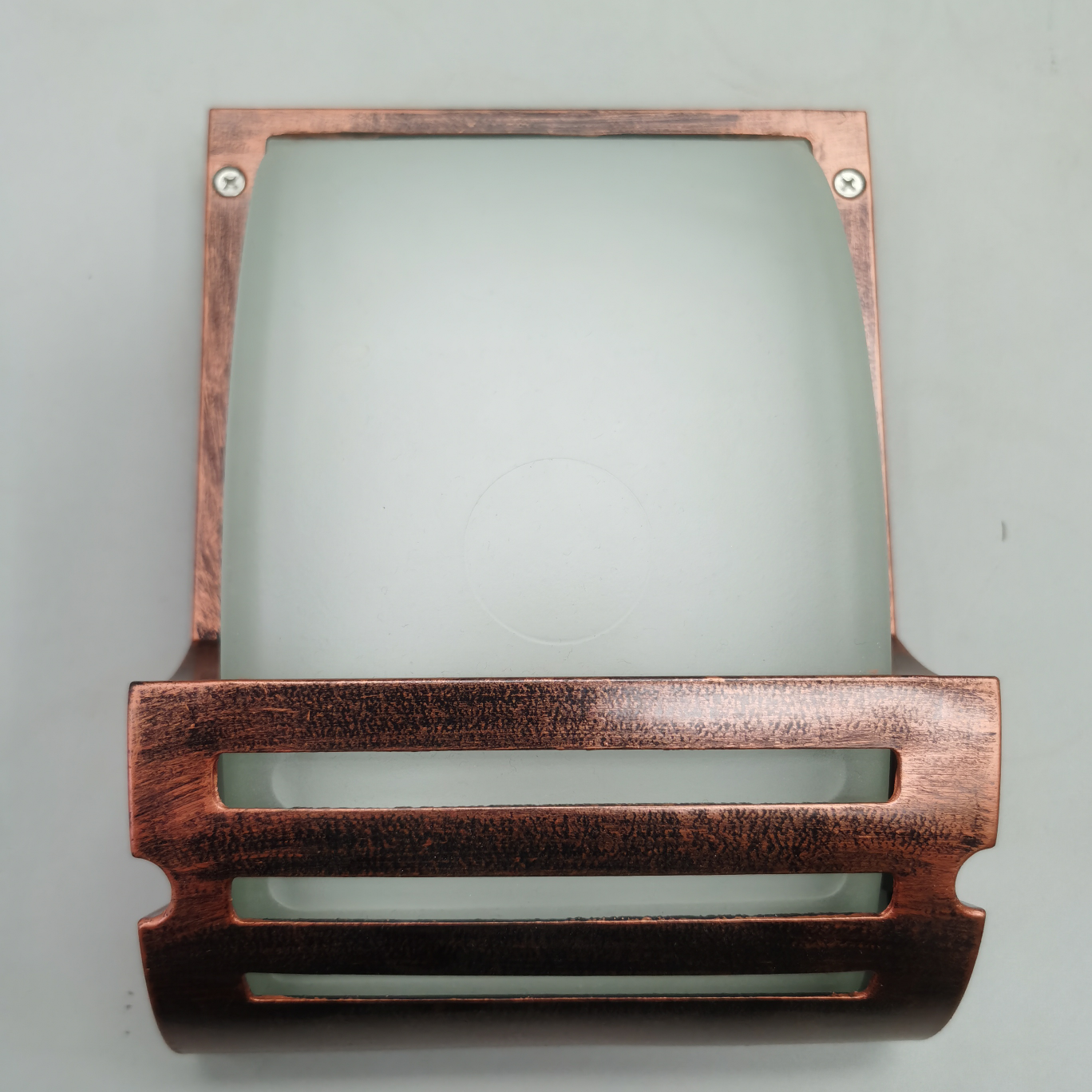 Outdoor wall lamp - Large row of red bronze