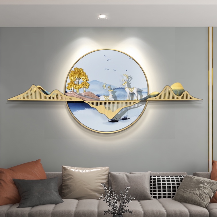 Living room hanging picture circle thumbnail