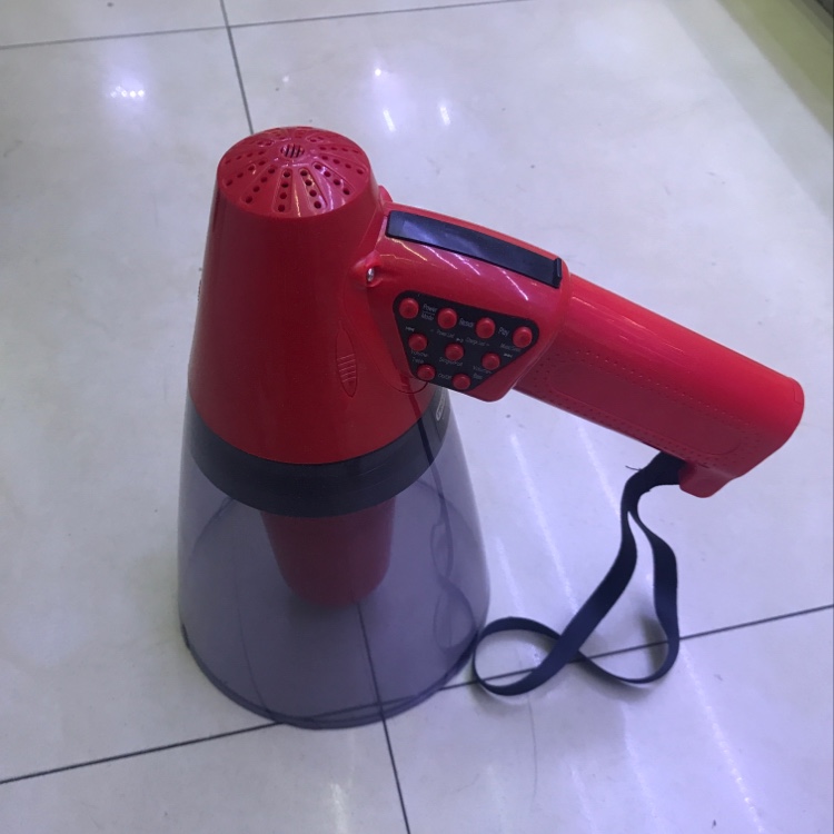 Transparent red loudspeaker