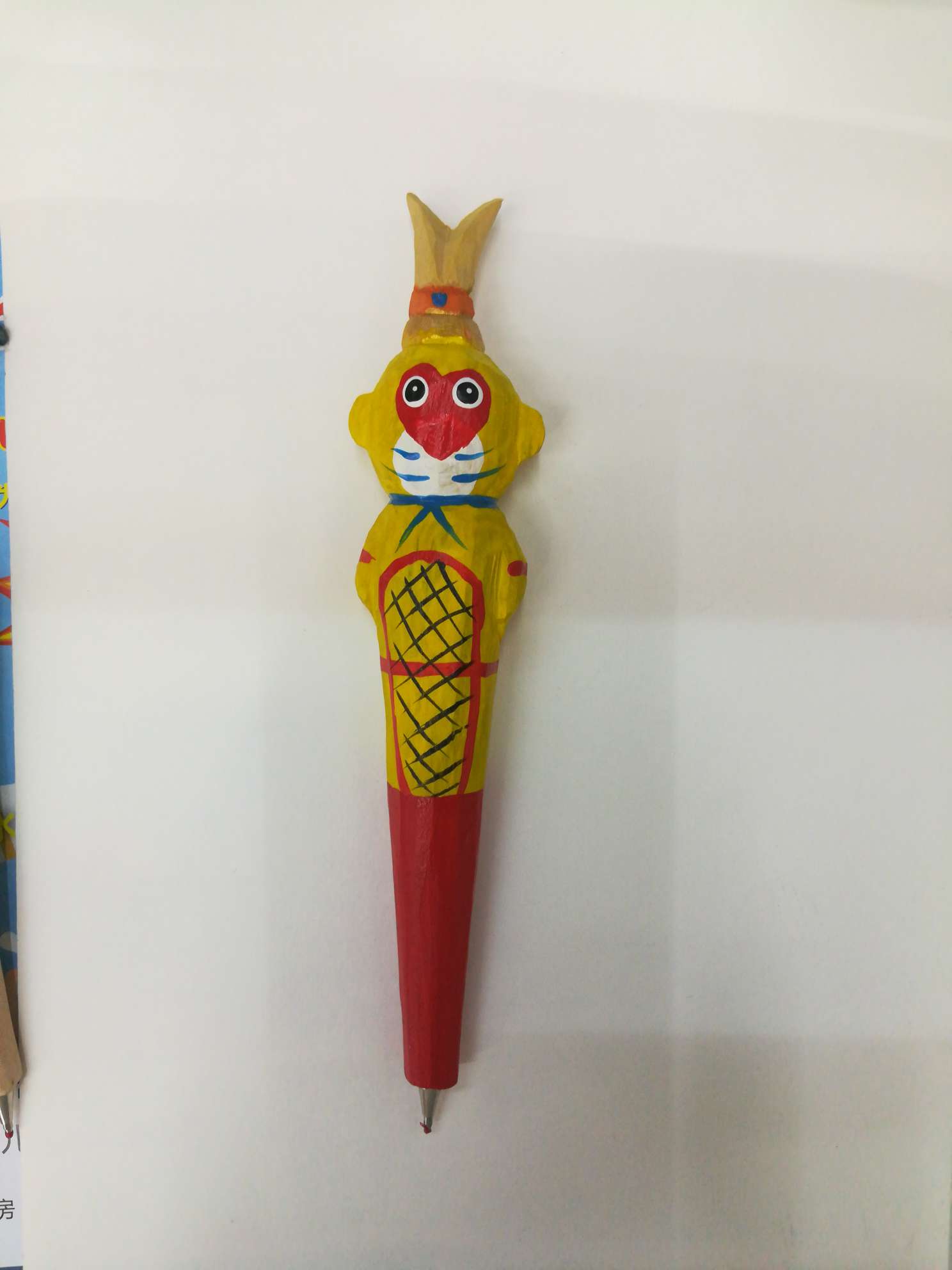 纯手工木头雕刻仿真孙悟空工艺礼品旅游纪念品圆珠笔详情图6