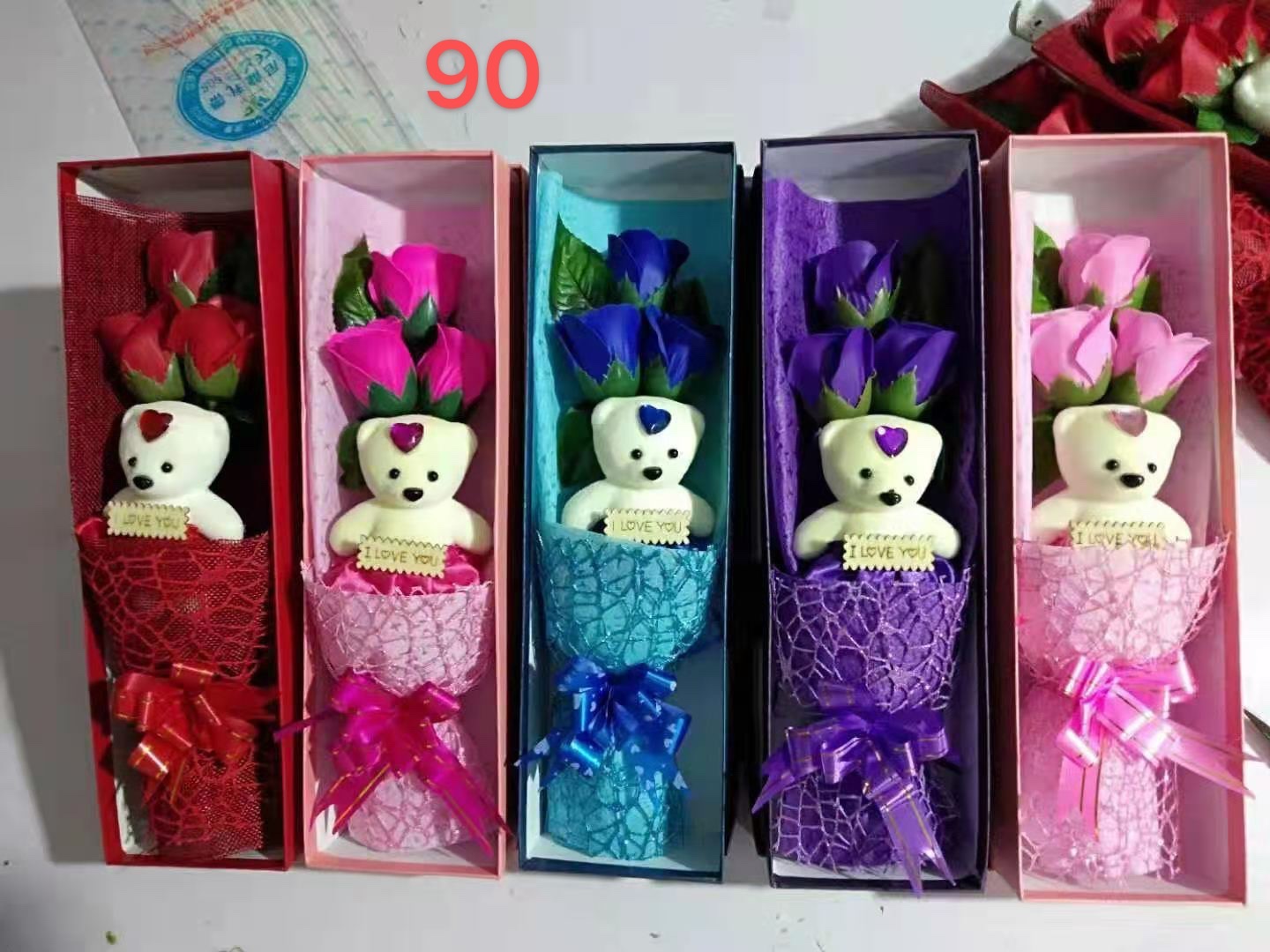 Three little bear bouquets details Picture