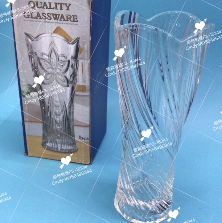 玻璃花瓶扭纹款详情图1