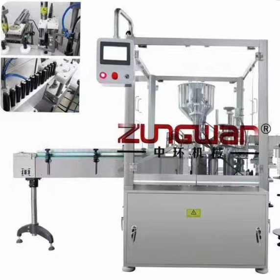 Mascara filling and capping machine