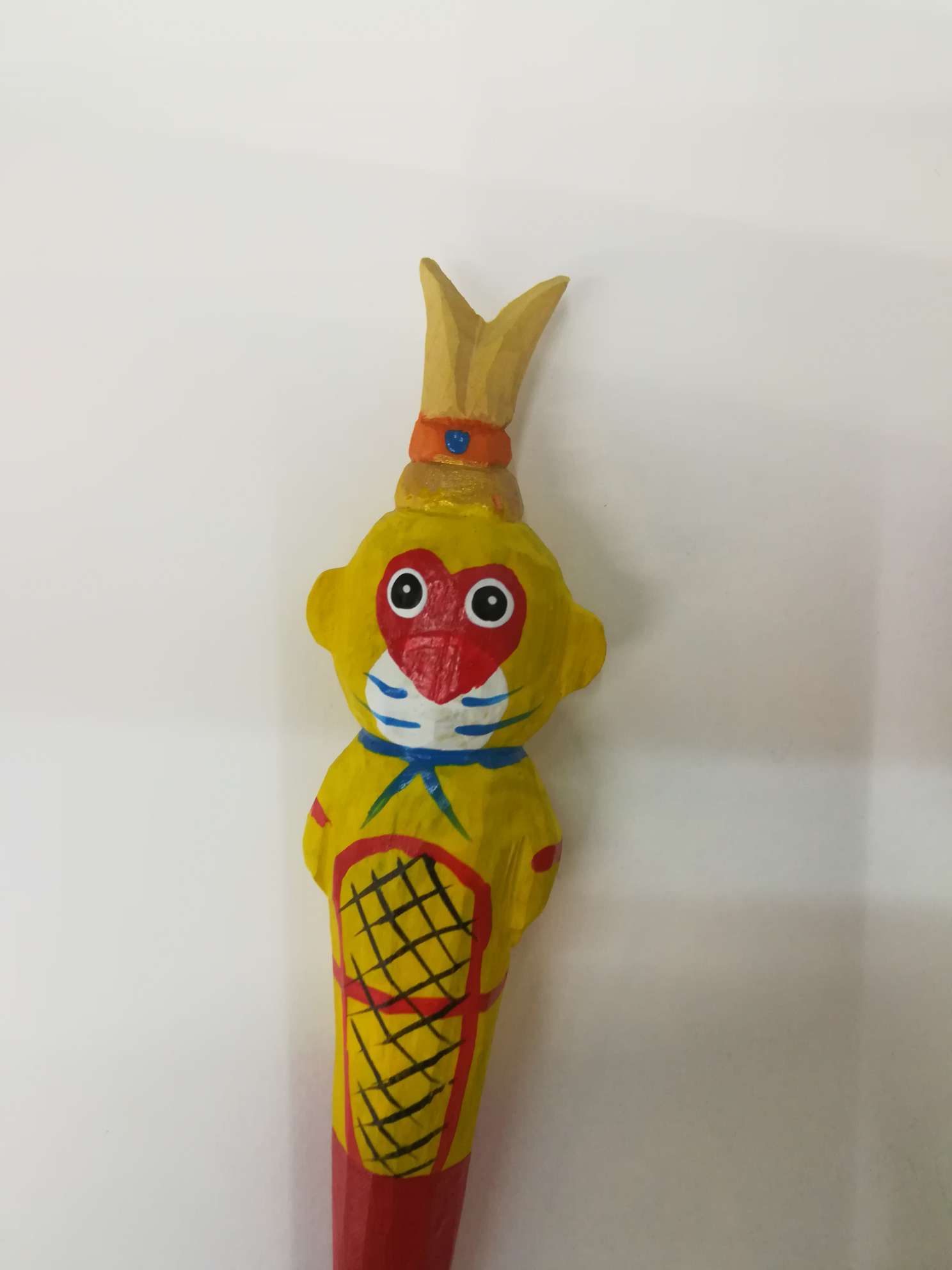 纯手工木头雕刻仿真孙悟空工艺礼品旅游纪念品圆珠笔详情图2