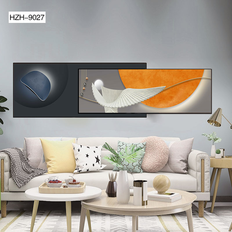 Aluminum alloy crystal porcelain crystal shell double bedhead painting 48*1801️ ️ Application Scenario