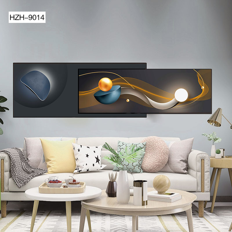Aluminum alloy crystal porcelain crystal shell double bedhead painting 48*1804️ ️ details Picture