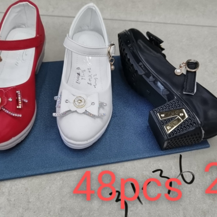 2023春款儿童学生表演韩版女童蝴蝶结127童鞋真皮内里休闲礼仪鞋