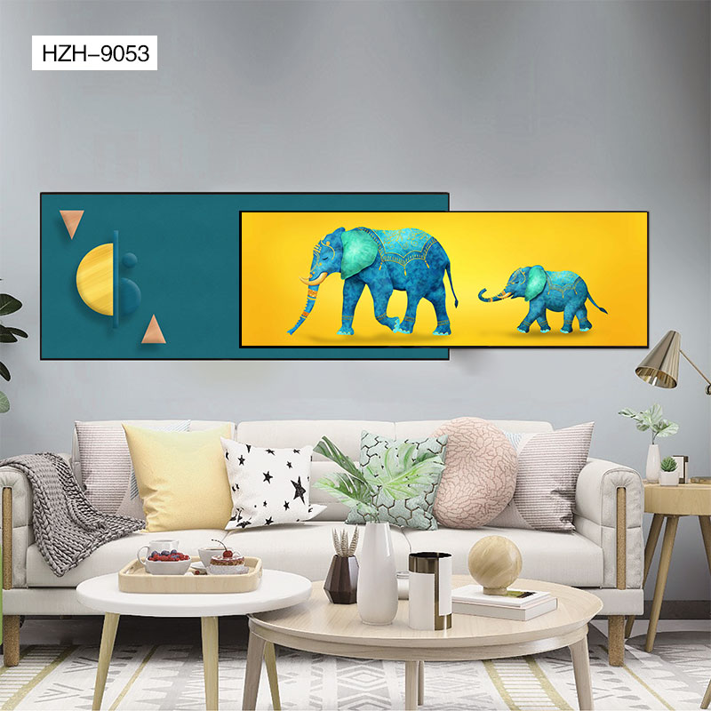 Aluminum alloy crystal porcelain crystal shell double bedhead painting 48*1801️ ️ details Picture
