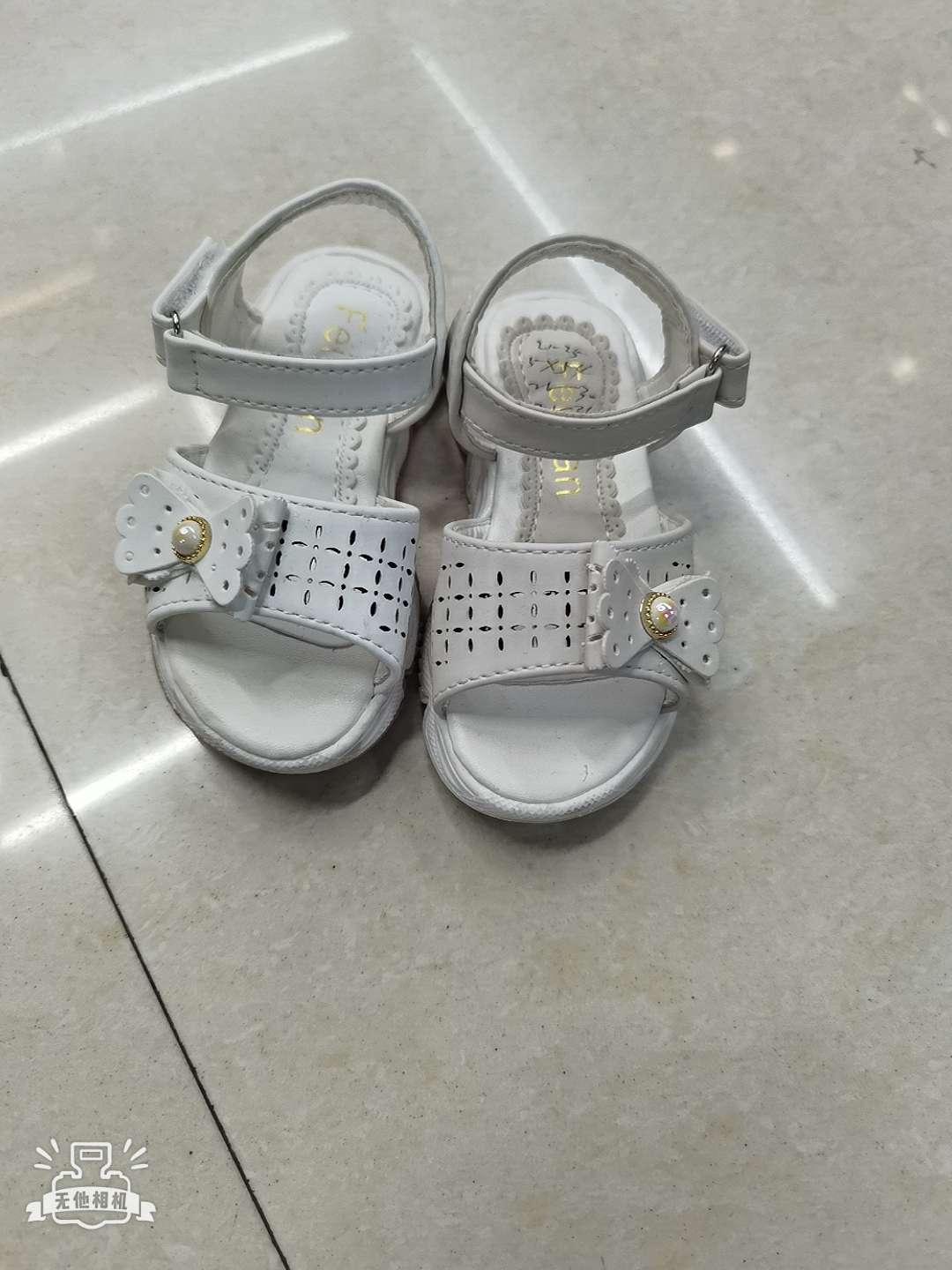2023 Spring Children Students Perform Korean Version Of Girls' Bow Children's Sandals Leather Inner Casual Etiquette Shoes details Picture