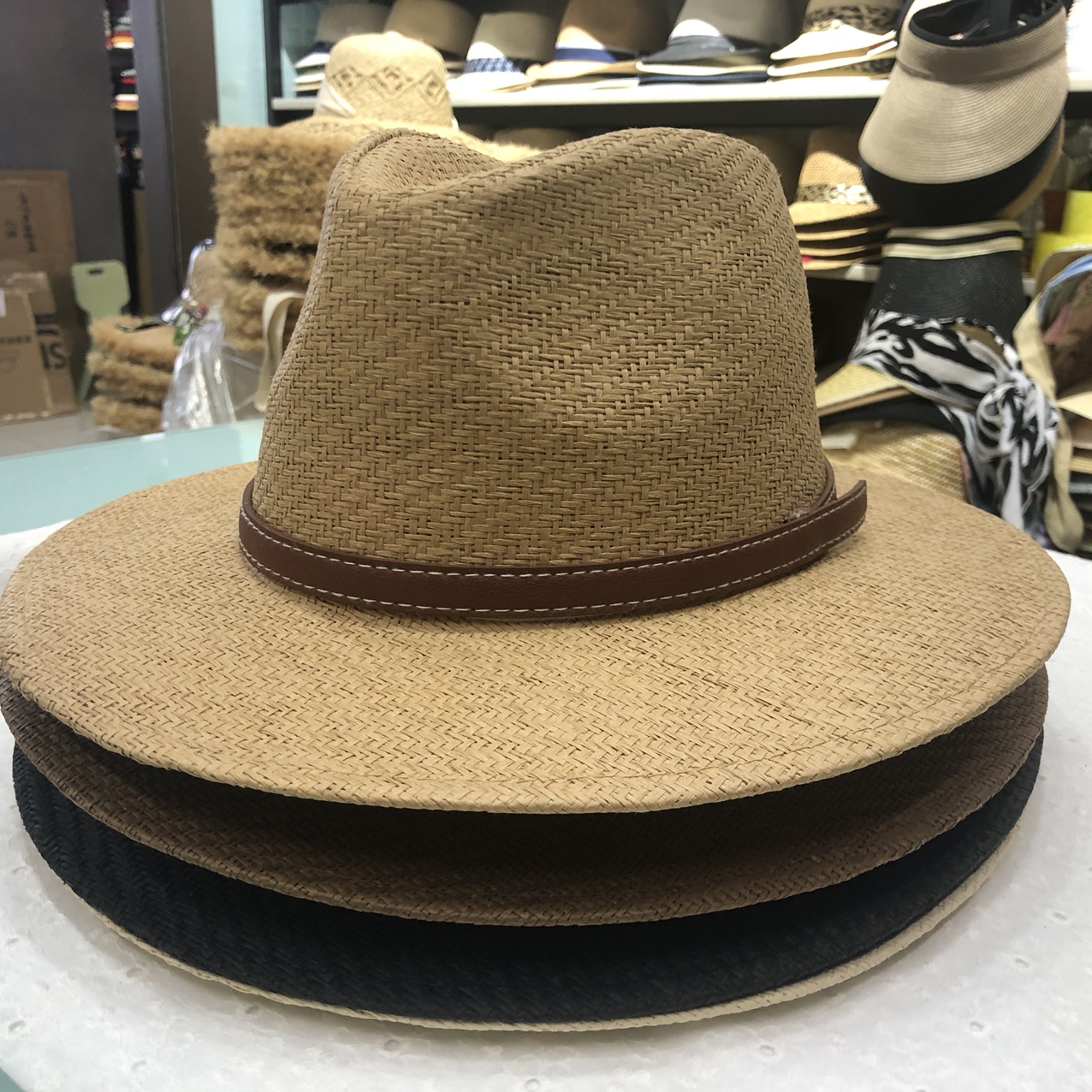 Flat Brimmed Top Hat 1