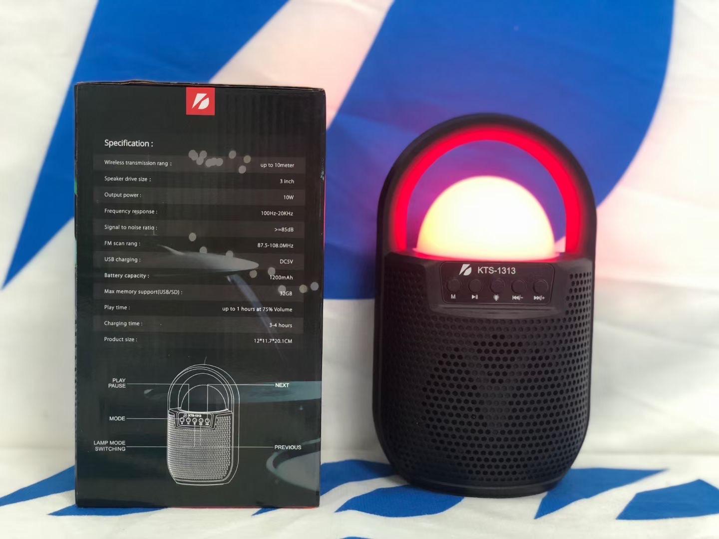 Портативная портативная акустическая магнитола в bluetooth kTS detail image 5