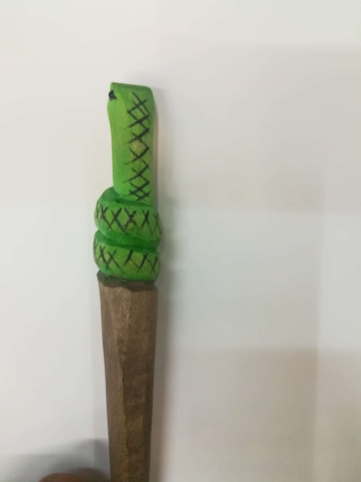 旅游纪念品纯手工雕刻木头仿真蜷蛇礼品工艺圆珠笔详情图7