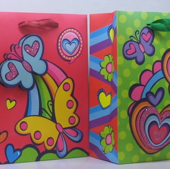 蝴蝶爱心礼品袋