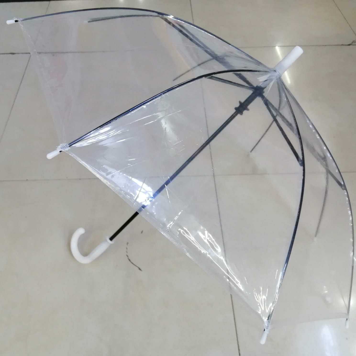 50公分POE透明白色童伞