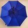 长伞风扇伞防紫外线黑胶电扇外贸伞白底实物图