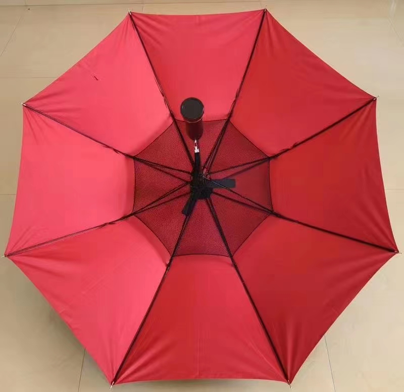 长伞风扇伞防紫外线黑胶电扇外贸伞详情图4