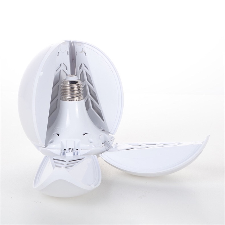 New LED five-leaf lotus lamp, folding lamp, LED five-leaf lamp E27, foldable fan lamp, lotus lamp wholesale detail image 8