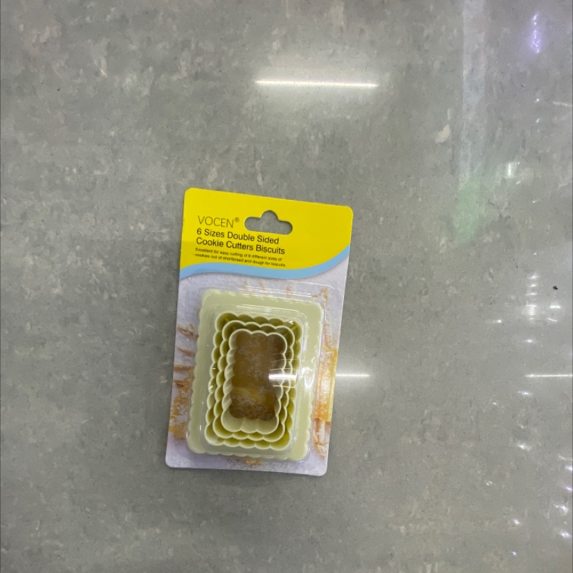 3pc square cookie mold