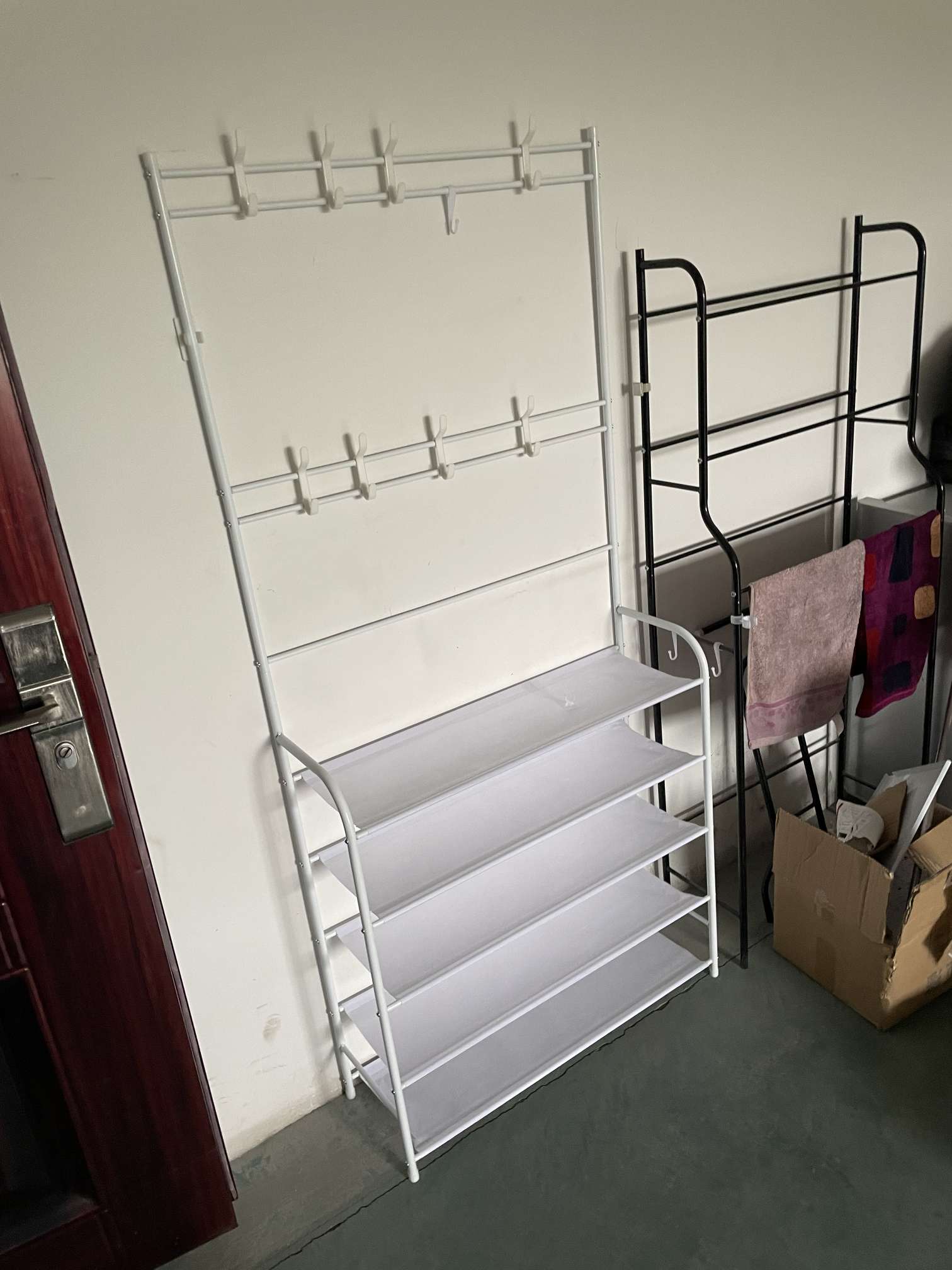 鞋帽架衣帽架鞋架一体组合卧室客厅挂衣架客厅换鞋架详情图6