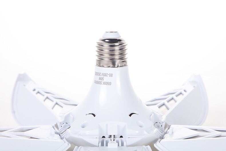 New LED five-leaf lotus lamp, folding lamp, LED five-leaf lamp E27, foldable fan lamp, lotus lamp wholesale detail image 9