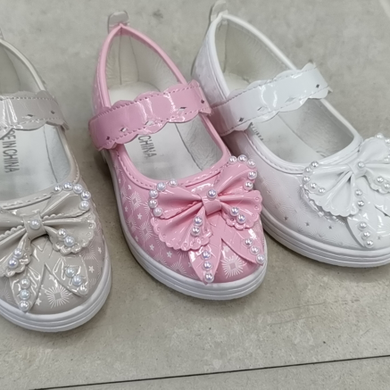 2023 Spring Children Students Perform Korean Version Of Girls' Bow 138 Children's Shoes Leather Inner Casual Etiquette Shoes