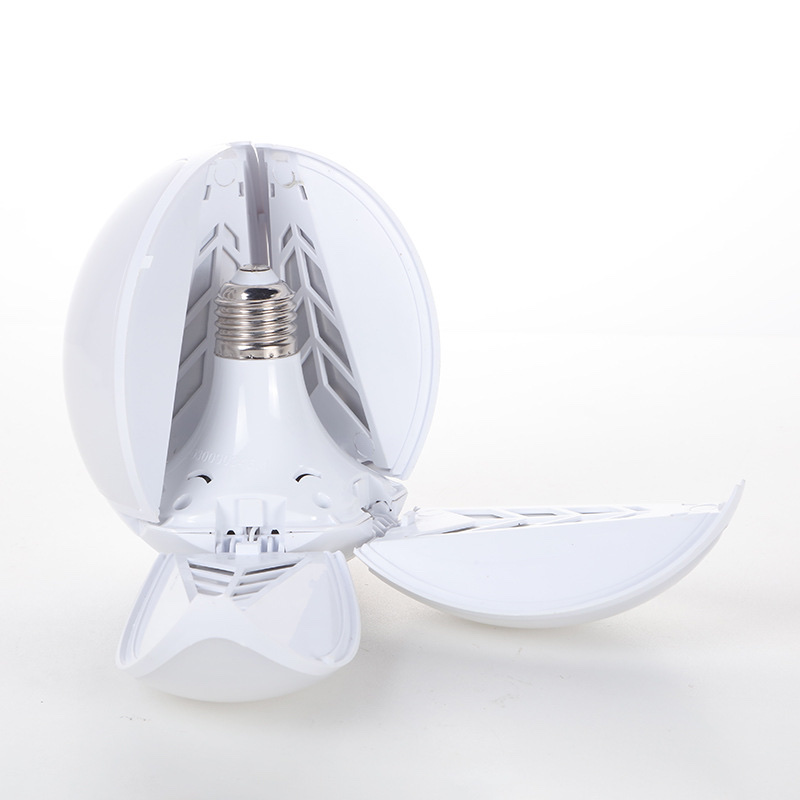 New LED five-leaf lotus lamp, folding lamp, LED five-leaf lamp E27, foldable fan lamp, lotus lamp wholesale Specification image