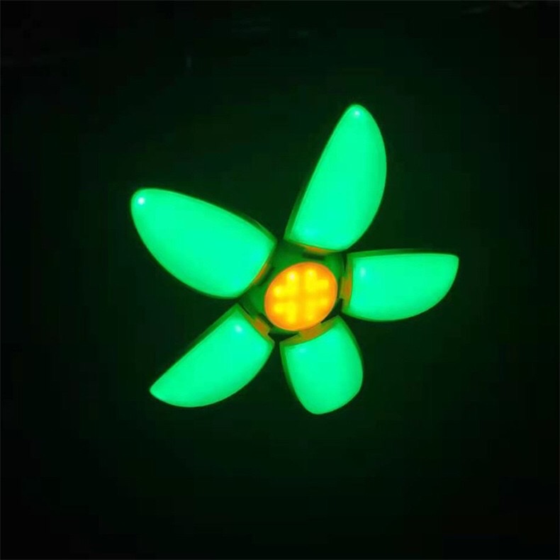 New LED five-leaf lotus lamp, folding lamp, LED five-leaf lamp E27, foldable fan lamp, lotus lamp wholesale detail image 12