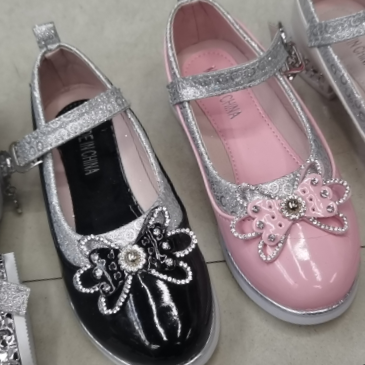 2023 Spring Children Students Perform Korean Version Of Girl's Bow 140 Children's Shoes Leather Inner Casual Etiquette Shoes