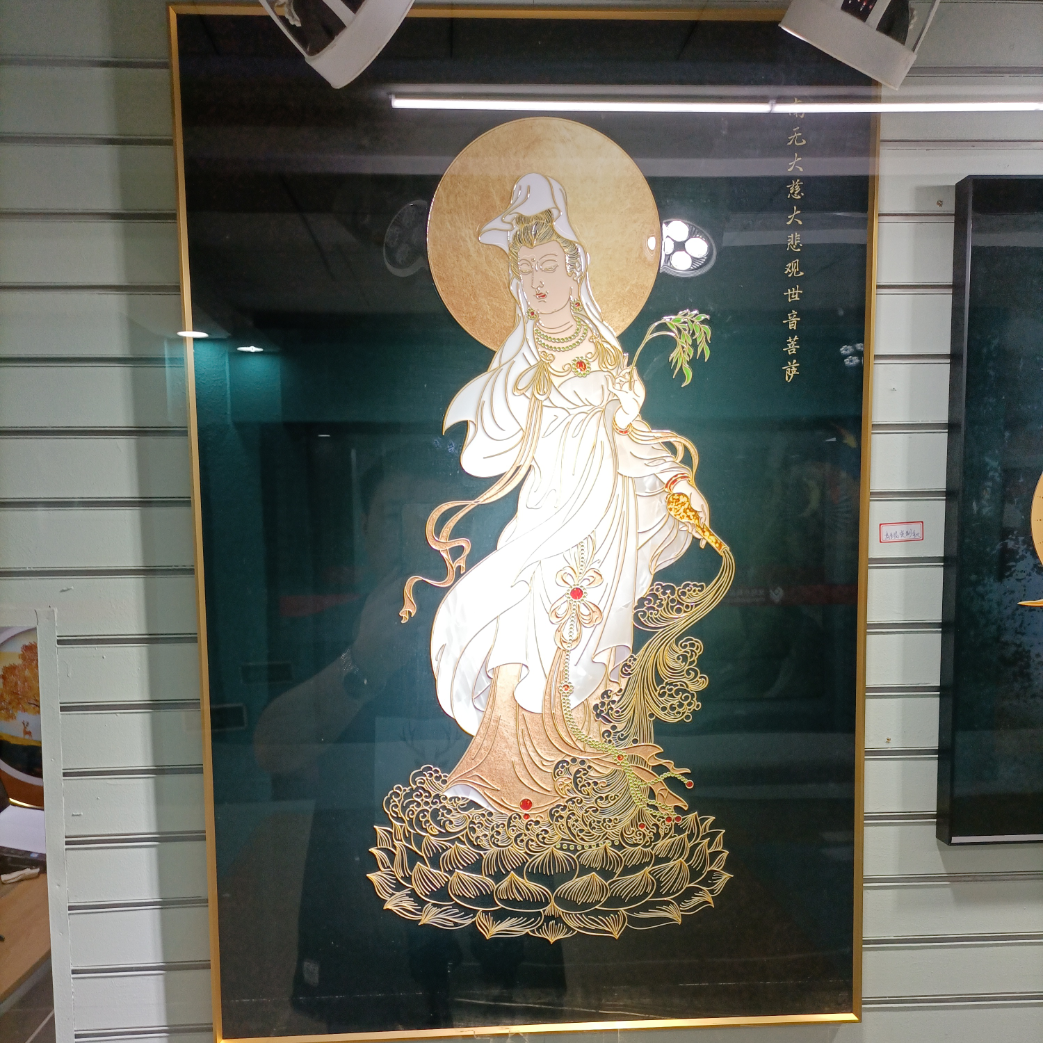A New Generation Of High Temperature Glaze Arts And Crafts High-End Soft Decoration Crafts Custom Thangka Buddha Statue Production Of High-End Quality Heritage Classic Luxury