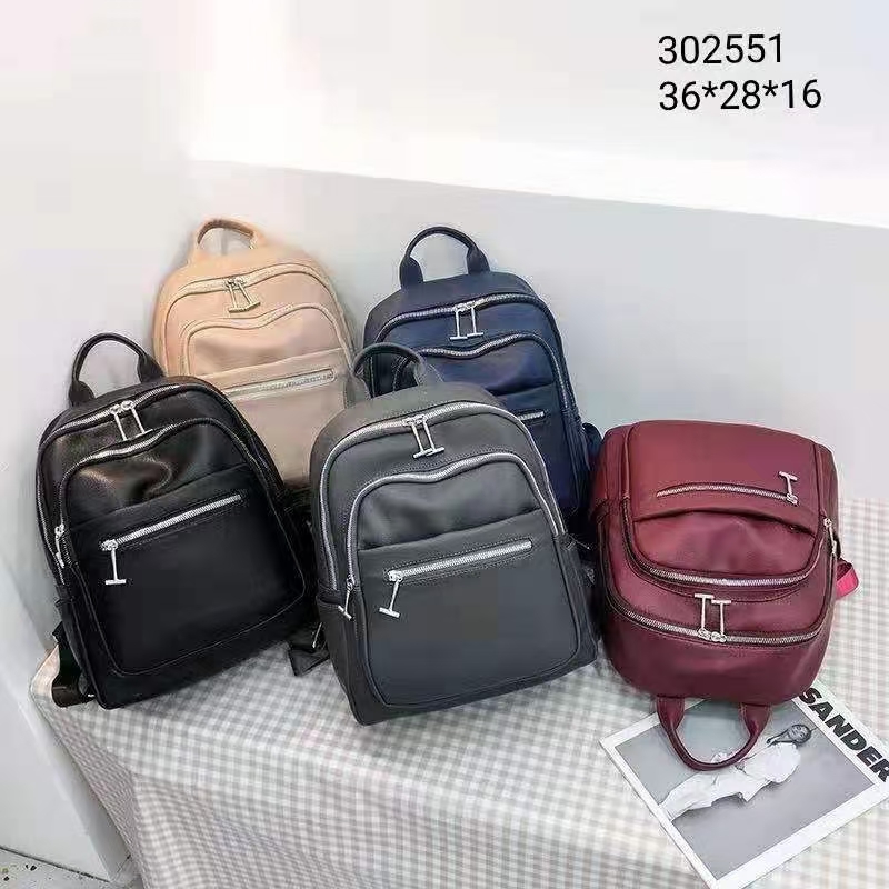 Large capacity quality backpack women 2021 new black soft leather backpack leisure summer travel bag schoolbag