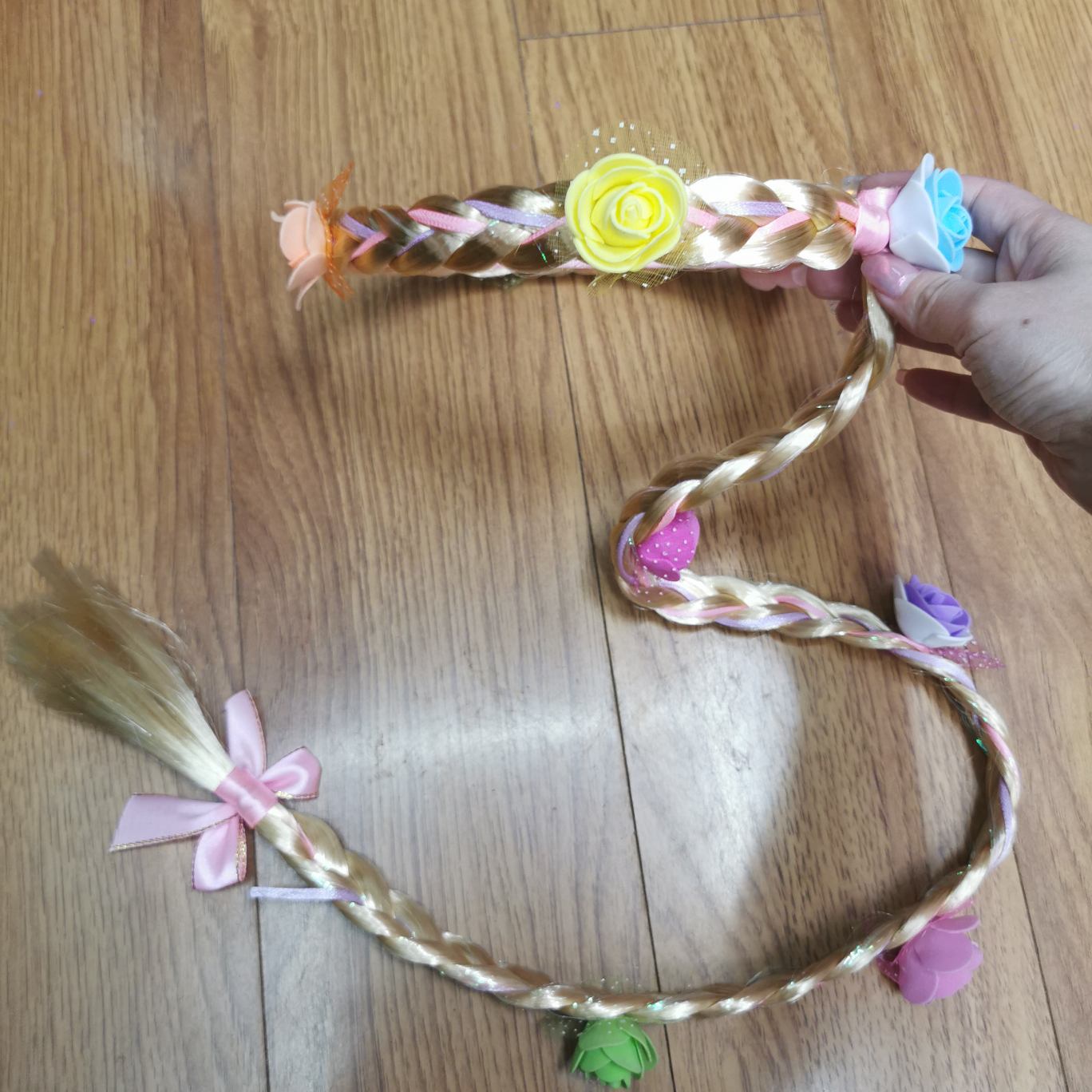 花朵头冠假发