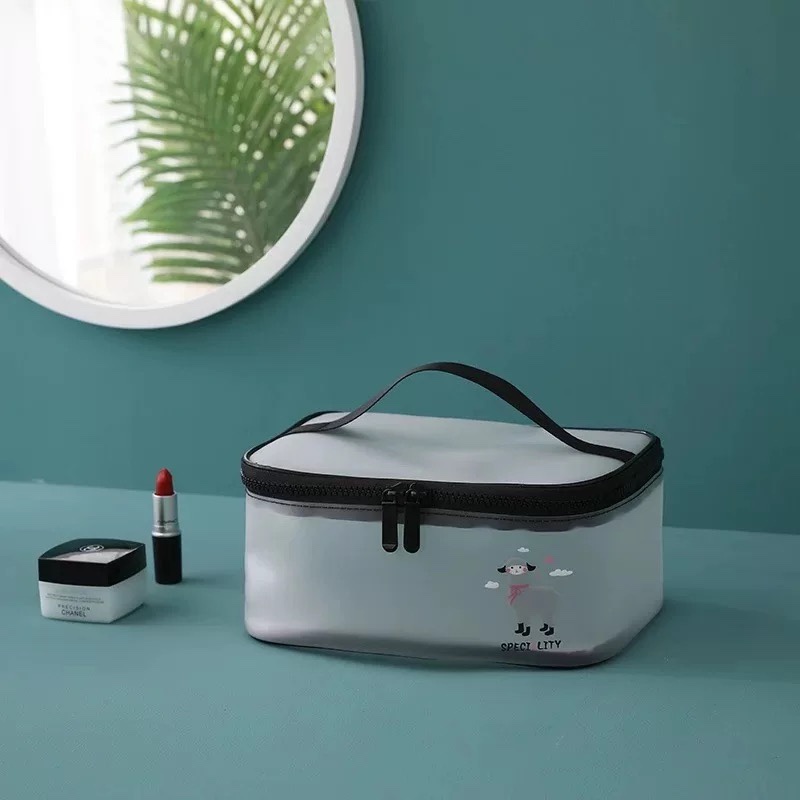 磨砂化妆包-小号手提包图