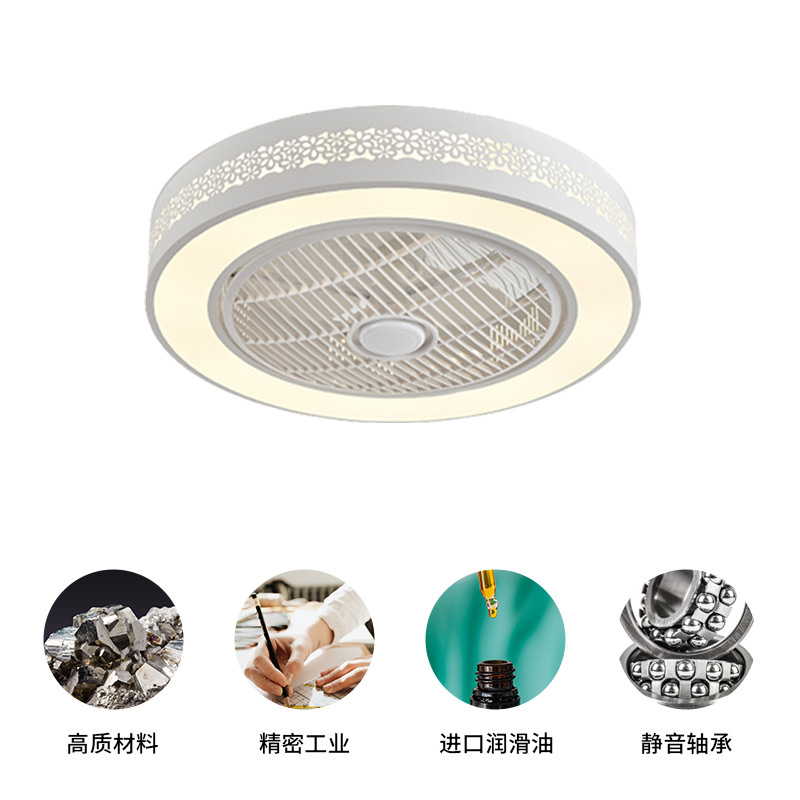 The Tuya WiFi Smart LED fan light is a modern and simple invisible fan light that supports Amazon speakers and indoor Qiming Smart Application Scenario