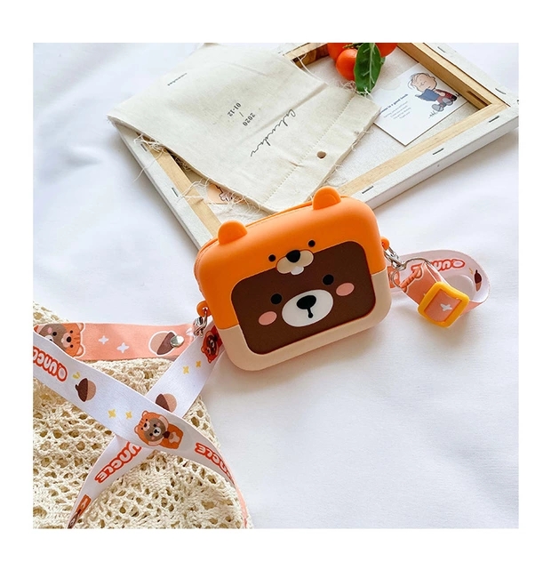 儿童包2020新款卡通亲子小方包美爆女孩硅胶零钱包配饰斜挎包详情图20