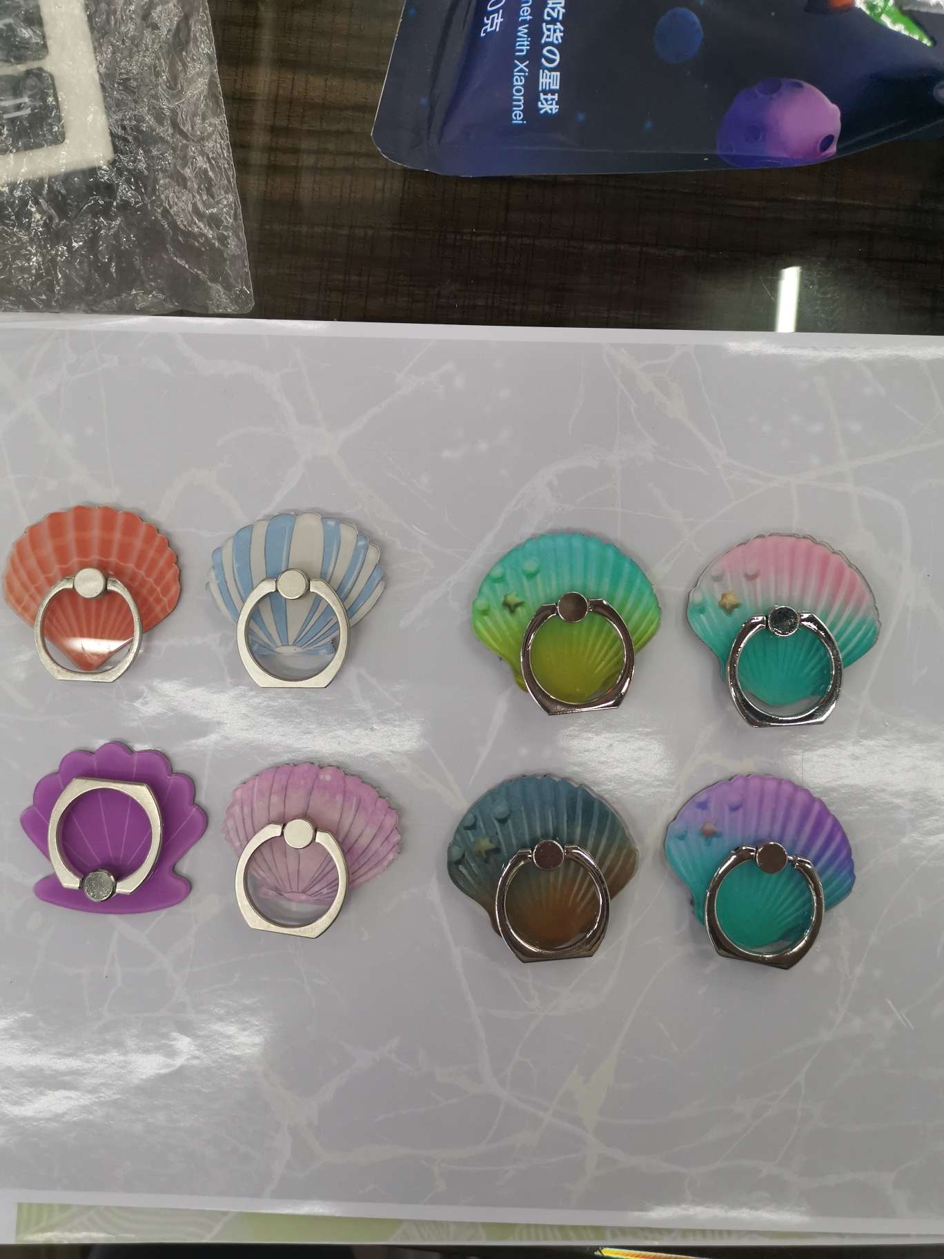 贝壳手机支架亚克力手机支架指环扣详情图6