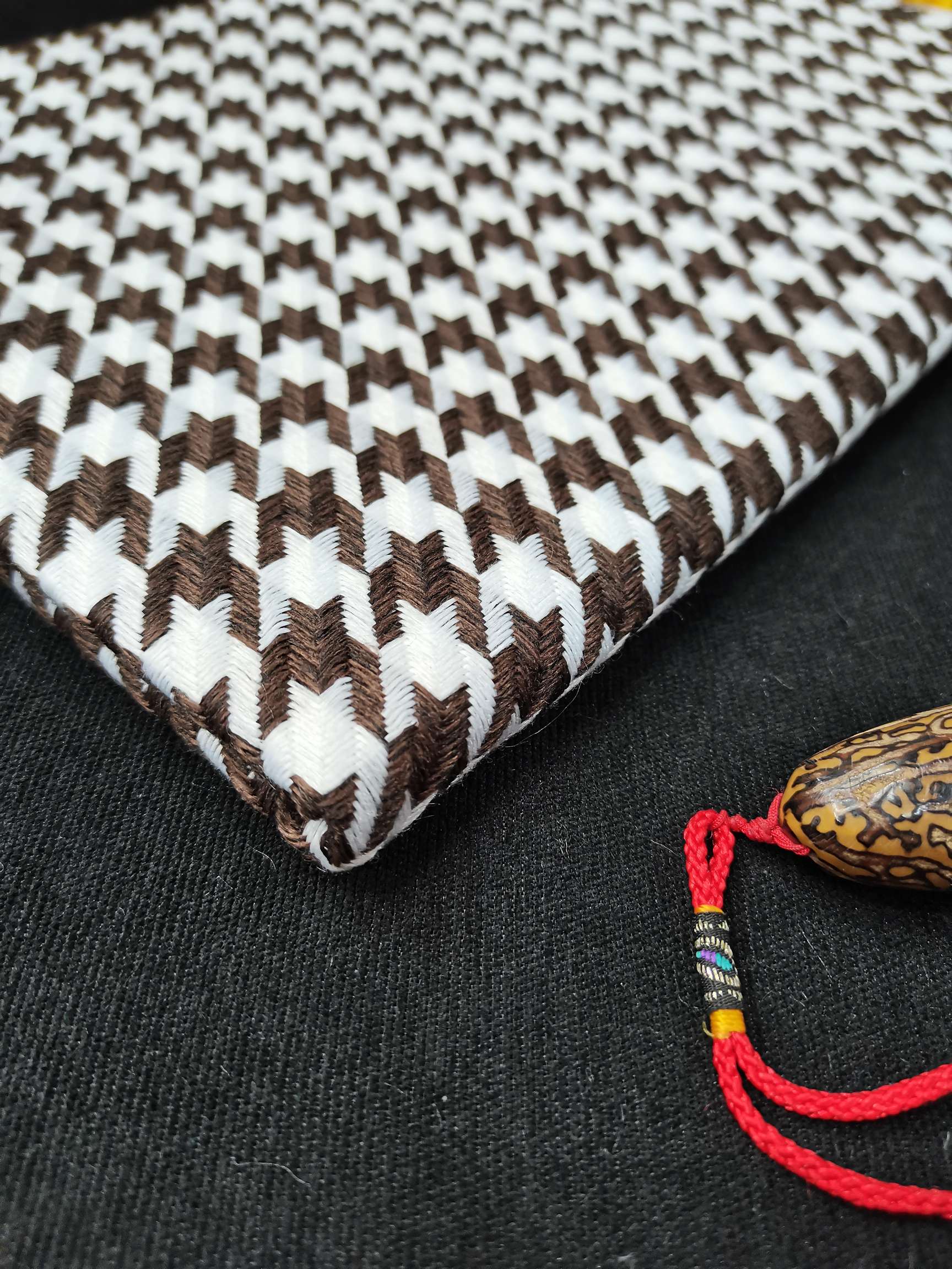 千鸟格  经典格子布 麻布 复合面料双色大千鸟格当季新款爆款厂家直销批发零售有现货详情11