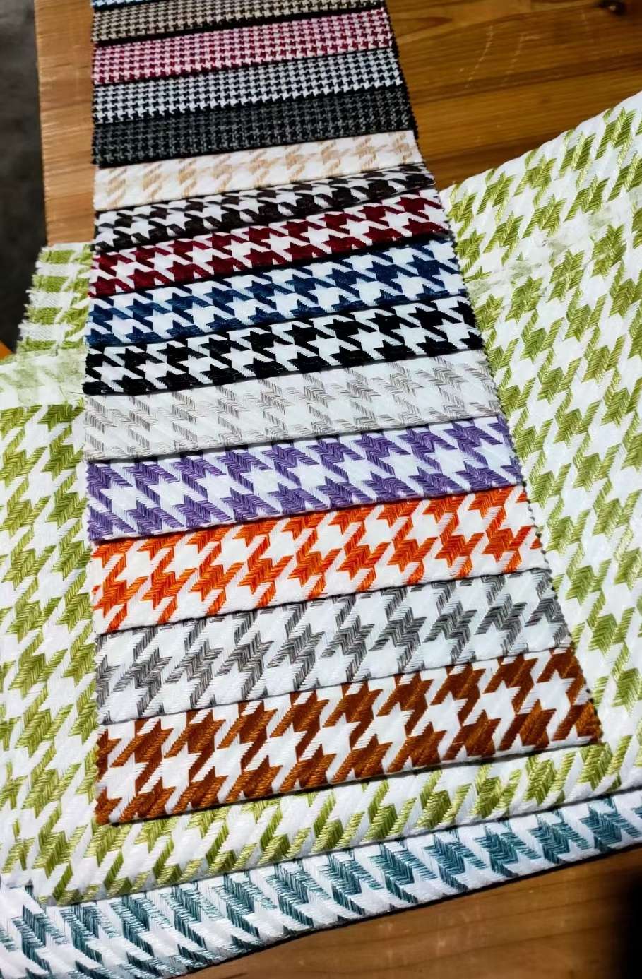 千鸟格  经典格子布 麻布 复合面料双色大千鸟格当季新款爆款厂家直销批发零售有现货详情1