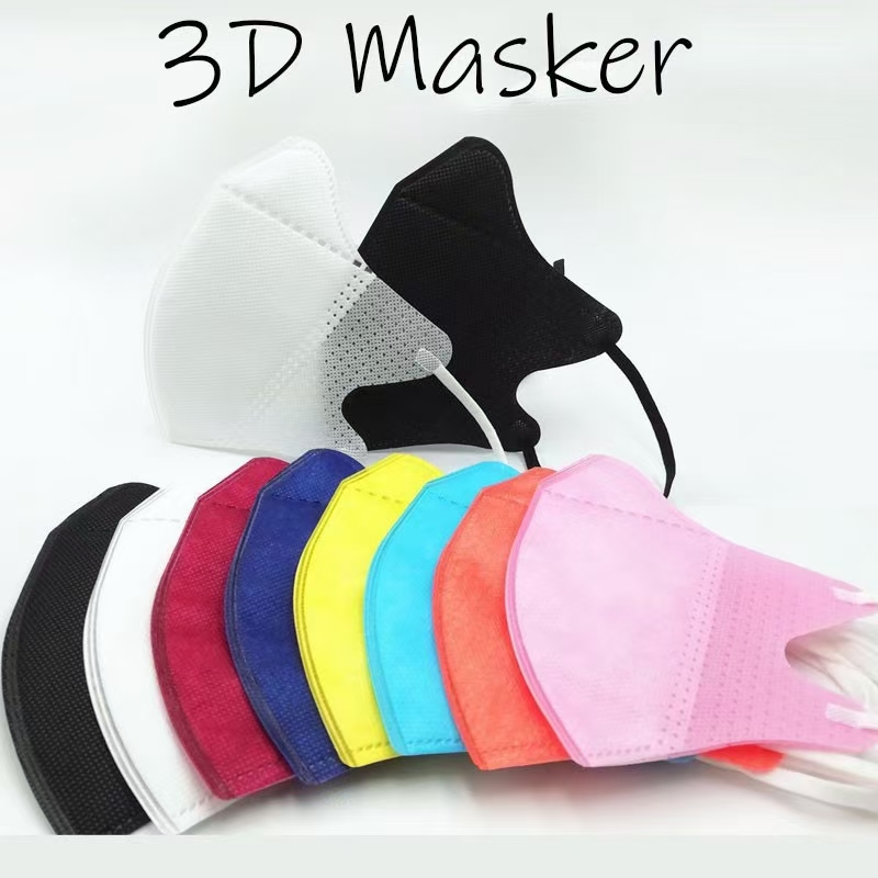 厂家直销水刺布 单色彩色  3D成人口罩  3D印花  花型 儿童口罩 可定做【外贸专供】详情图1