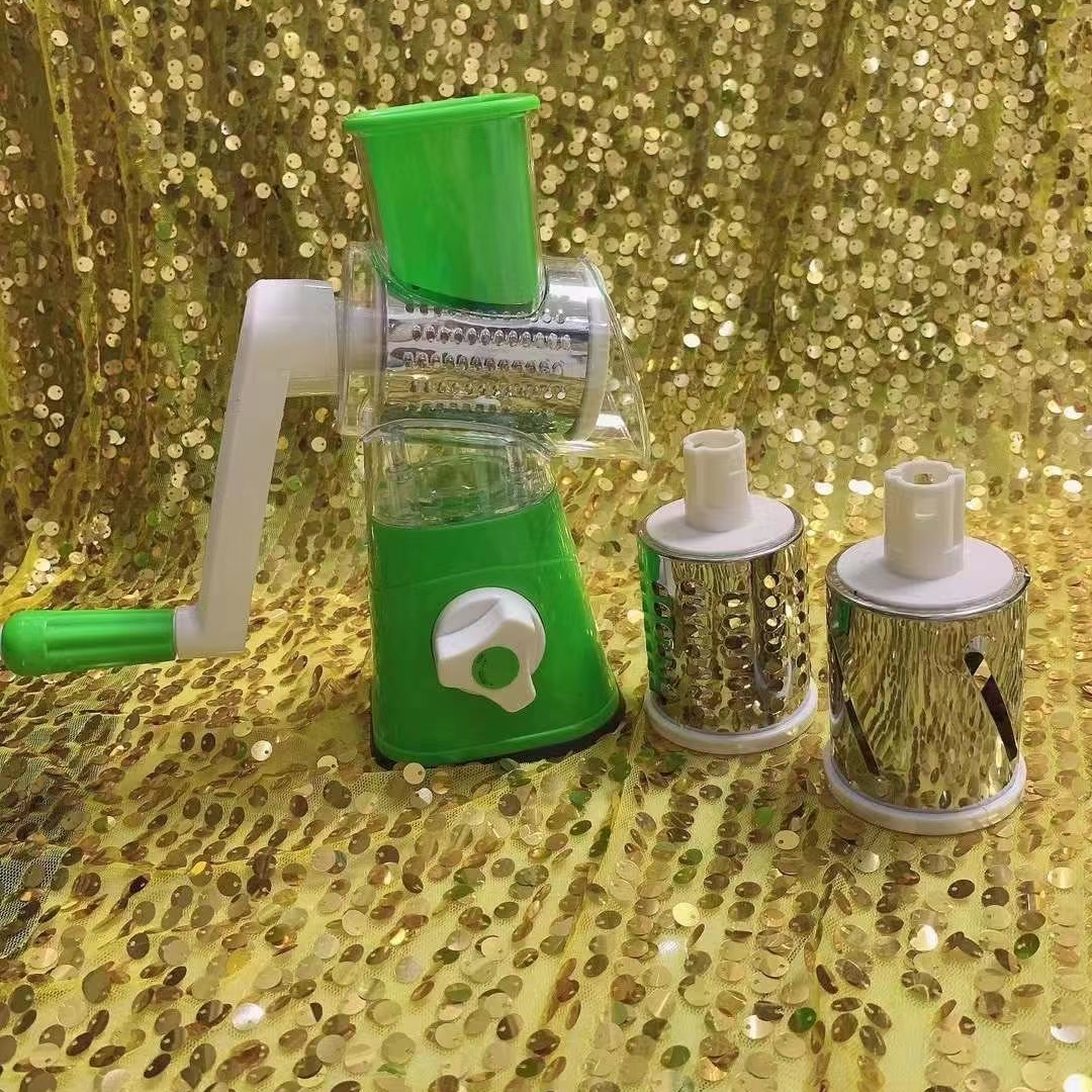 抖音同款多功能滚筒旋转刨丝厨房工具手摇切片磨粉切菜器家用简便