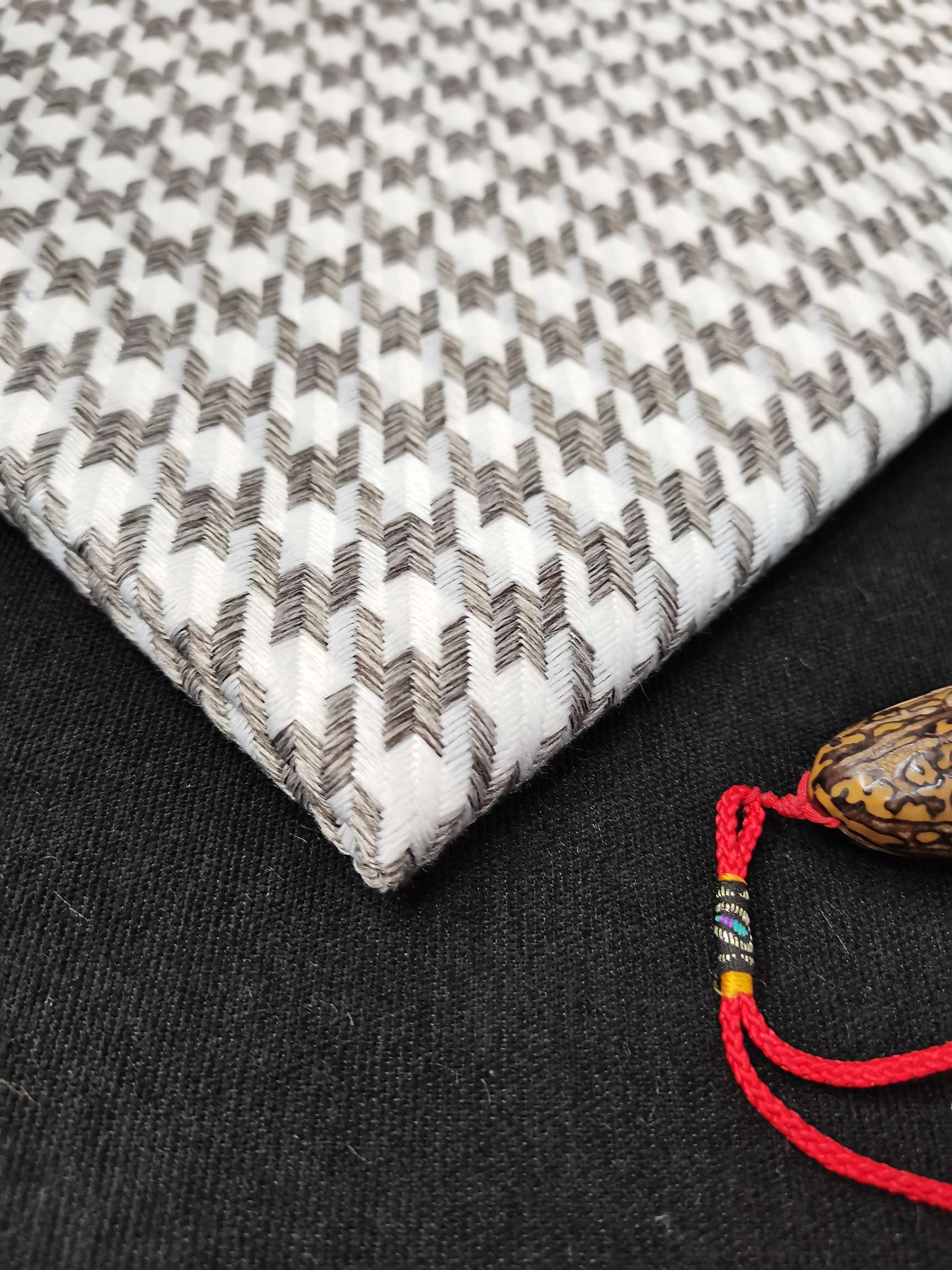 千鸟格  经典格子布 麻布 复合面料双色大千鸟格当季新款爆款厂家直销批发零售有现货详情13