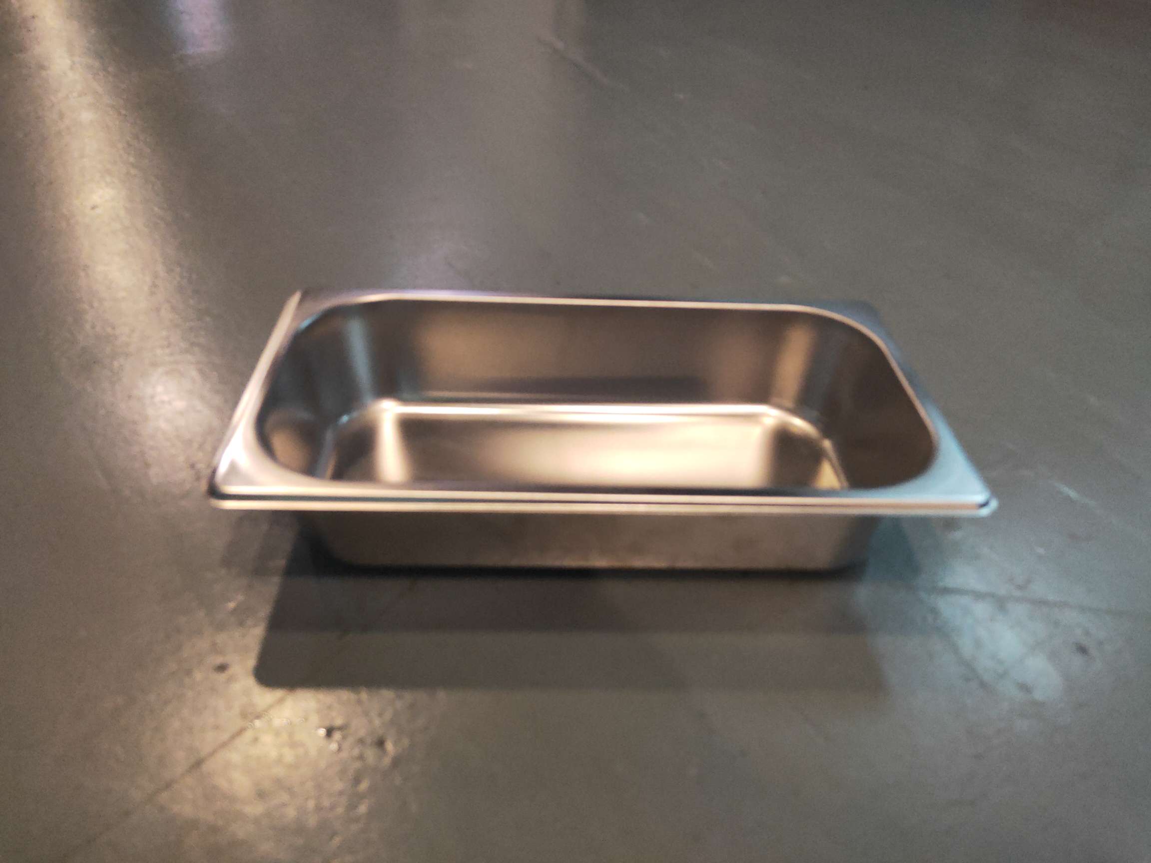 Stainless steel portion plate (without cover) 1/3*6.5 detail image 1