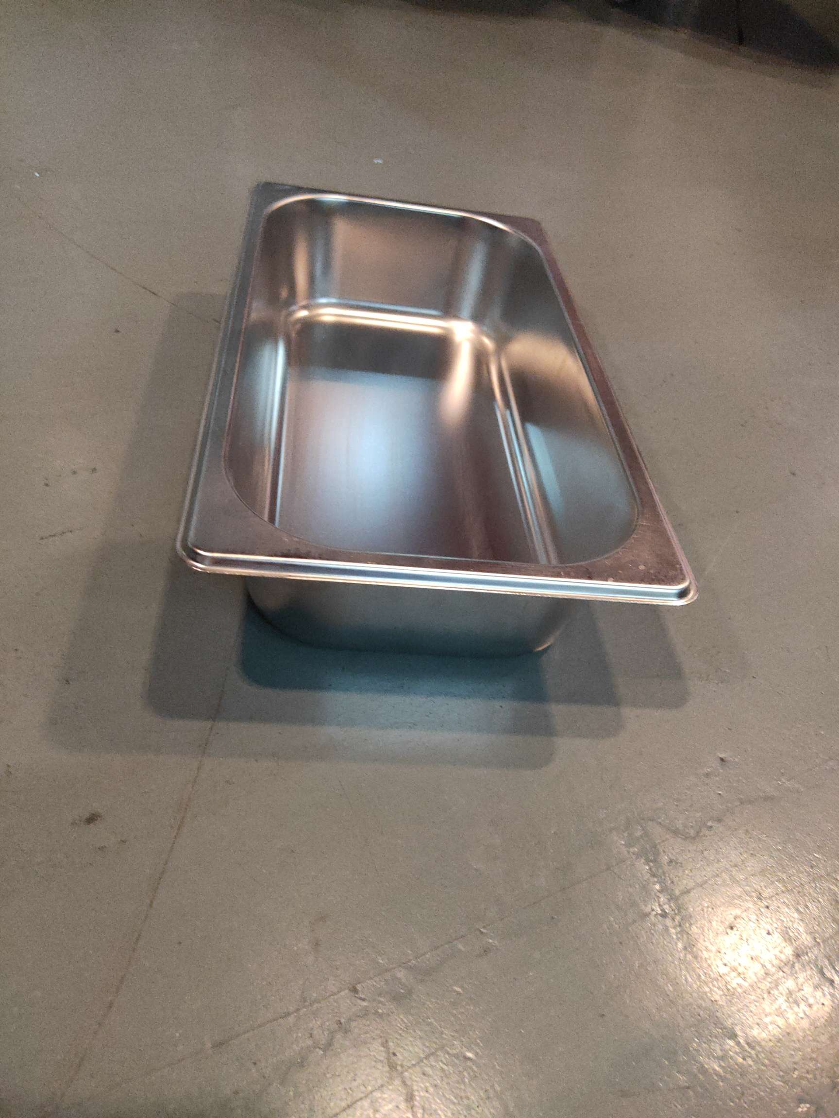 Stainless steel portion plate (without cover) 1/3*6.5 detail image 3