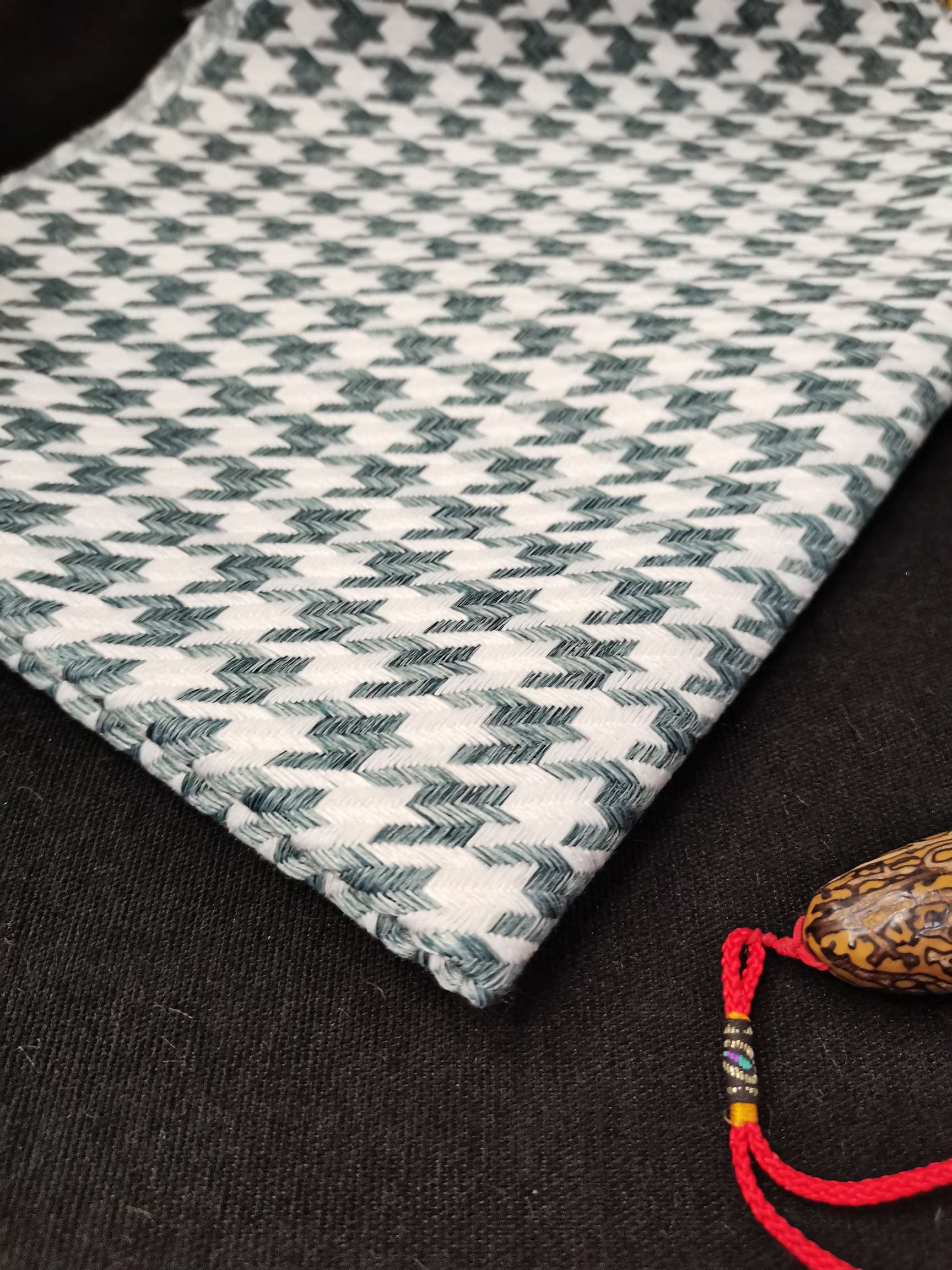 千鸟格  经典格子布 麻布 复合面料双色大千鸟格当季新款爆款厂家直销批发零售有现货详情9