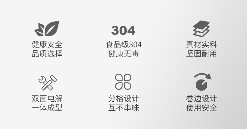 304 Stainless Steel Plate Thickened Three Circle Fast Food Plate details Picture