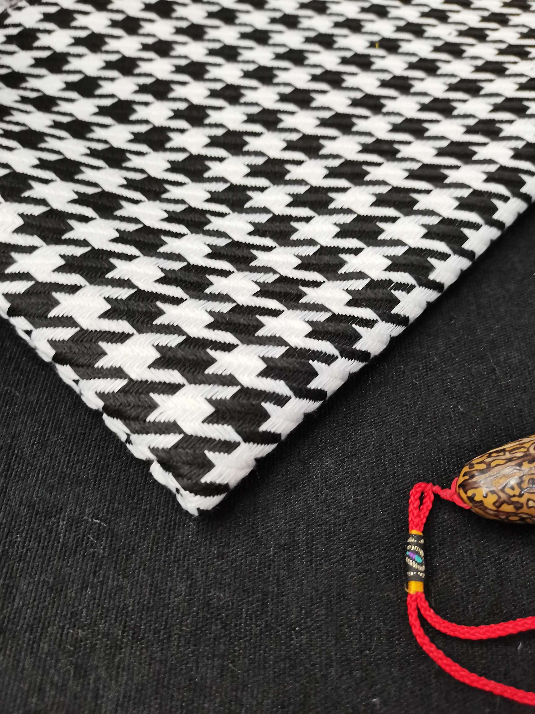 千鸟格  经典格子布 麻布 复合面料双色大千鸟格当季新款爆款厂家直销批发零售有现货详情14