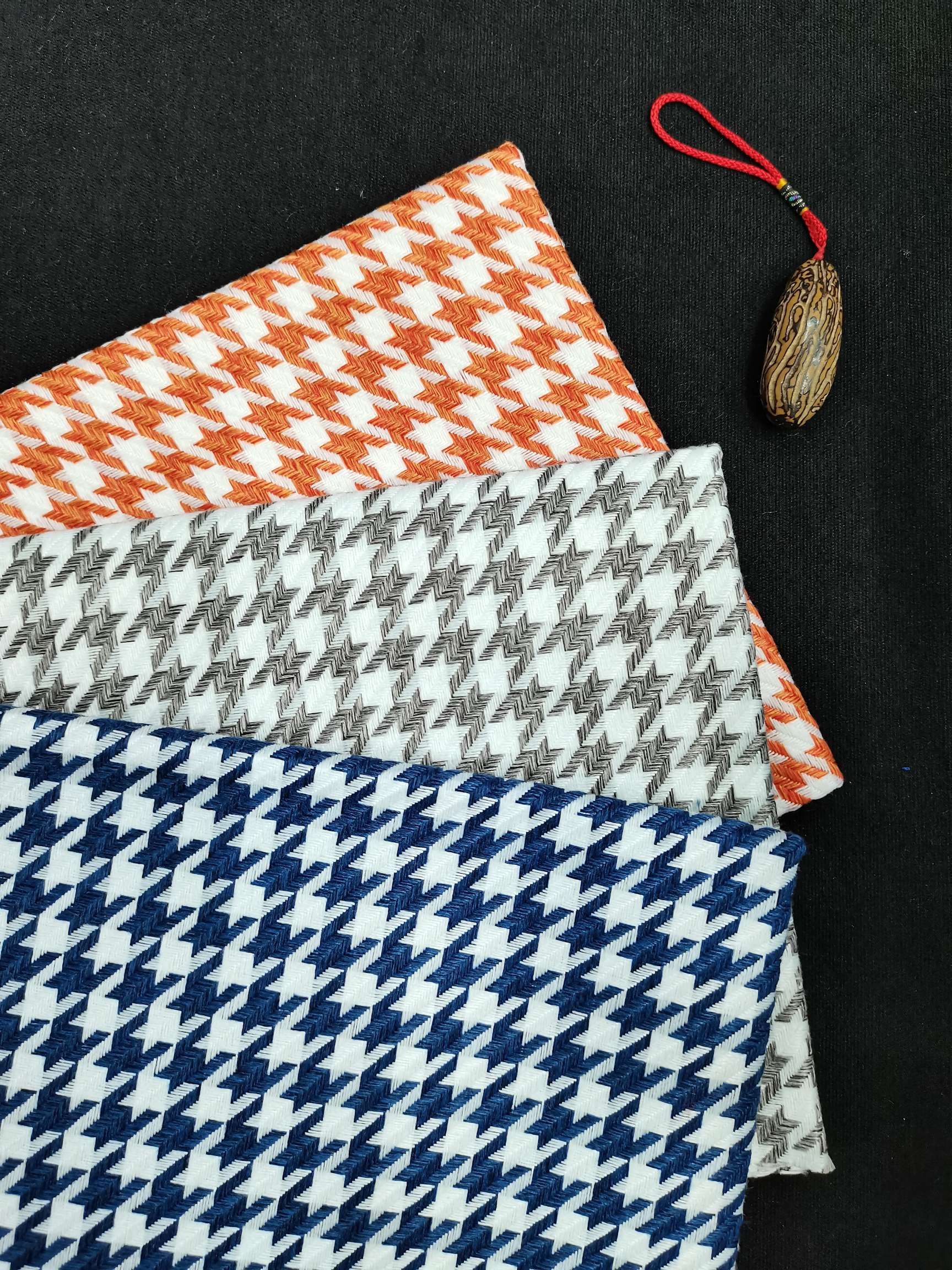 千鸟格  经典格子布 麻布 复合面料双色大千鸟格当季新款爆款厂家直销批发零售有现货详情5