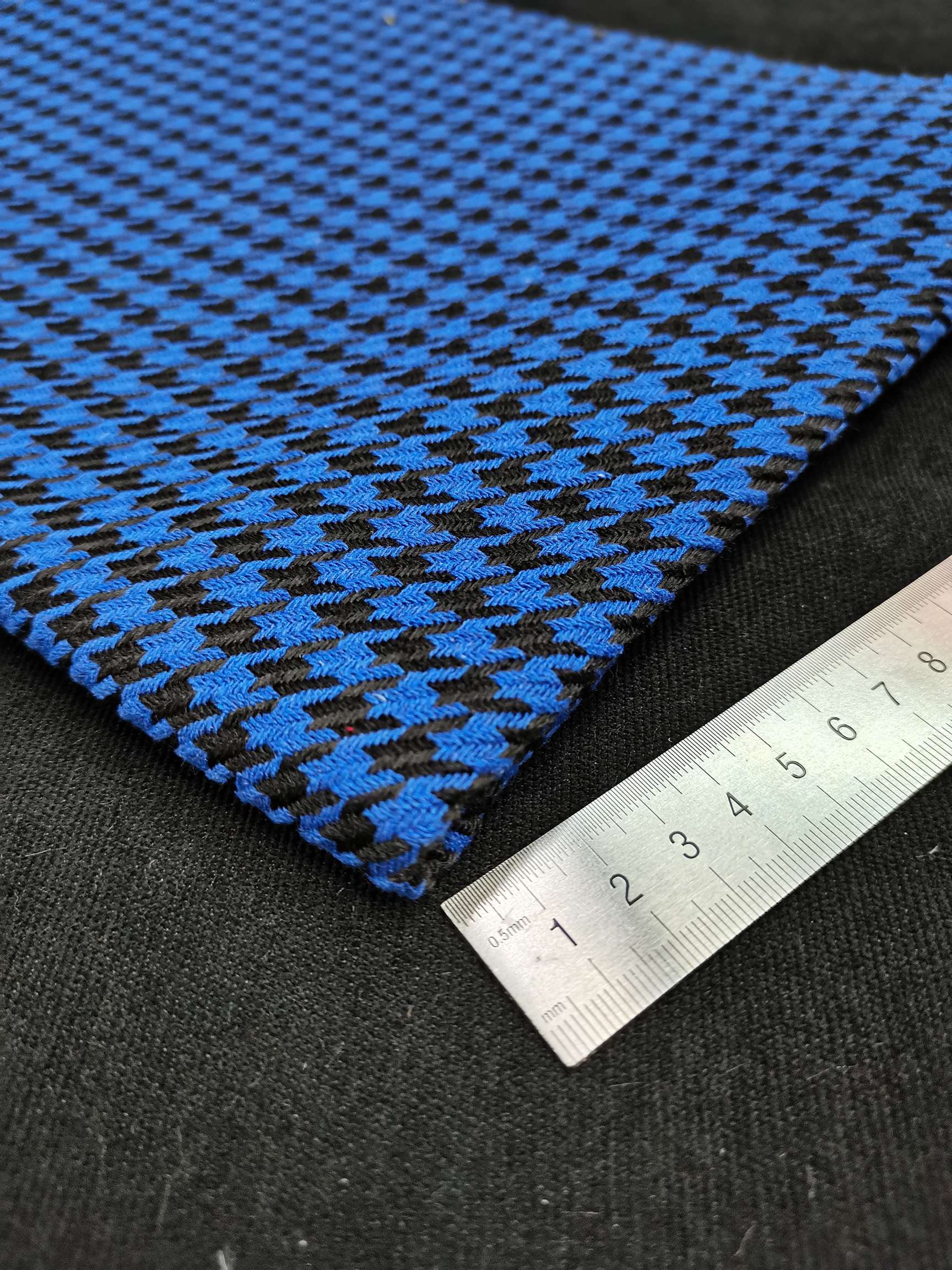 千鸟格 双色格子布 麻布 涤棉布当季新款爆款厂家直销批发零售有现货详情10